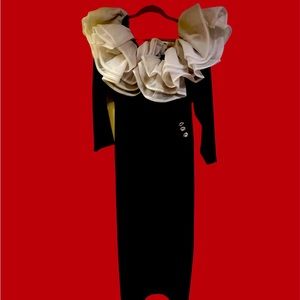 Plus black gown, very different, very fancy